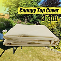 Waterproof 300D Tent Canopy Top Roof Replacement Cover 3mX3m Outdoor Garden Pavilion Gazebo Sunshade(No include the frame)