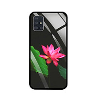 Ốp Lưng Điện Thoại SAMSUNG GALAXY A51 - Mặt Lưng Kính Cường Lực - 7819 LOTUS06 - Hàng Chính Hãng