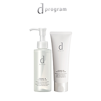Combo Dầu Tẩy Trang d program Dưỡng Da 120ml và Sữa Rửa Mặt d program Tạo Bọt Dưỡng Da 120g