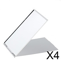 4xMini Travel Portable Folding Handbag Pocket Compact Makeup Mirror Silver M