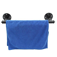 2.5cm/50cm Industrial Steampunk Bath Towel Rail Rack Holder Water Pipe Wall Mounted