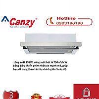Combo Máy Hút Mùi Canzy CZ 7002 SYP + Ống bạc giảm ồn cao cấp - Hàng Chính Hãng