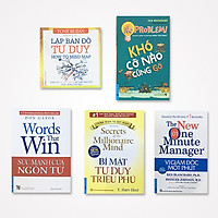 Combo Vị giám đốc 1 phút, Bí mật tư duy triệu phú, Khó cỡ nào cũng gỡ, Sức mạnh ngôn từ, Lập bản đồ tư duy