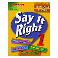 Say It Right 1 With Audio CD
