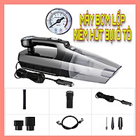 Máy hút bụi, bơm lốp, đo áp suất lốp ô tô xe hơi cao cấp công suất 120W có đèn led chiếu sáng