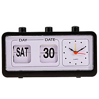 Retro Fashion Flip Clock Digtal Flip Day Date Time Display Clock