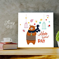 Tấm card chúc mừng sinh nhật, cảm ơn, tình yêu in hình dễ thương, thiệp tình yêu, Valentine