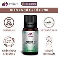 Tinh dầu thiên nhiên Bạc Hà Nhật Bản – Essenbee – 20ml - Hỗ trợ thư giãn tinh thần, giảm stress và đau đầu, chống say tàu xe, giúp giảm ho, nghẹt mũi, viêm xoang