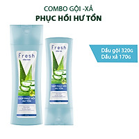 Bộ đôi gội xả Fresh Phục hồi hư tổn chiết xuất Nha đam 320g + 170g