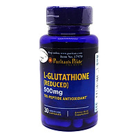 Thực Phẩm Chức Năng - Viên Uống Trắng Da, Tăng Cường Hệ Miễn Dịch Puritan'S Pride Premium L-Glutathione 500mg (30 Viên)