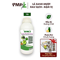 Phân SOYMIC V PMP Siêu Phân Bón Ủ Vi Sinh Từ Đậu Nành, Trứng, Chuối, Humic, Vi Lượng Cho Rau Sạch 1000ml