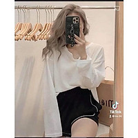 Áo len dài tay thu đông cổ xẻ V 4 màu hồng trắng đen xanh nhẹ nhàng ullzang