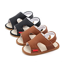 Giày tập đi Sandal cho bé trai bé gái sơ sinh từ 0-12 tháng đế mềm chống trơn trượt phong cách Hàn Quốc D28