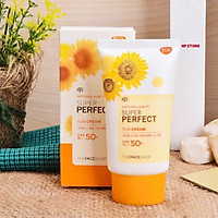 ️️Kem Chống Nắng Super Perfect Mẫu Vàng Hoa Hướng Dương The Face Shop, Trắng Da Chính Hãng