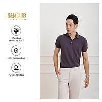 Áo Thun Polo N&MCLUB nam tay ngắn màu tím mã 2104034