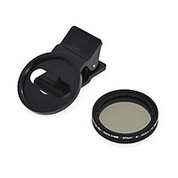 Adjustable 37mm Neutral Density Clip-on ND2 - ND400 Phone Camera Filter Lens for Android ios Mobile