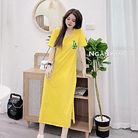 váy suông nữ dáng dài cộc tay LA đan lưng 3 màu