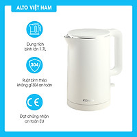 Ấm siêu tốc, bình đun siêu tốc KONKA KEK-KD17 dung tích 1,7 lít, chứng nhận an toàn EU - Hàng chính hãng