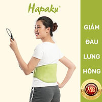Bộ đai chườm nóng thảo dược giảm đau lưng bụng dùng điện - Hapaku
