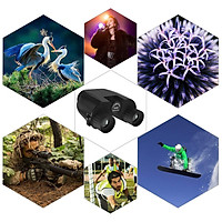 10x25 Compact HD Binoculars Portable Telescope for Bird Watching Traveling Concerts Sightseeing