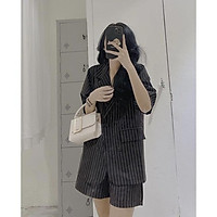 Set Vest nữ quần đùi đi chơi sang chảnh phong cách Hàn Quốc, Set đồ nữ cá tính trong bộ sưu tập Blazer nữ cộc tay