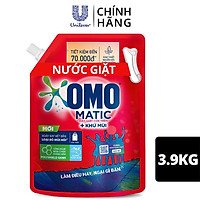 TúI Nước Giặt Omo Matic Cho Máy Giặt Cửa Trên Xoáy Bay Vết Bẩn Sạch Bẩn Khử Mùi Toàn Diện 3.9Kg
