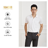 Áo Thun Polo Nam N&MCLUB ngắn tay màu trắng mã 2103054