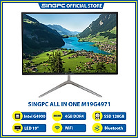 Máy tính All In One SingPC M19G4971 (Intel G4900, 4GB DDR4, SSD 128GB, LED 19", LAN, WiFi, Bluetooth, Loa, Free DOS) - Hàng Chính Hãng