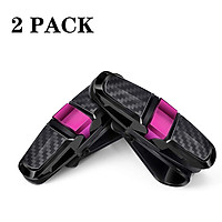 2PCS ABS Sun Visor Clip Sunglasses Holder for Car Sun Visor Car Sunglasses Clip Glasses Hanger Mount