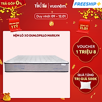 Nệm lò xo Dunlopillo Marilyn - Công nghệ 5 Zones Latex nâng đỡ vùng trọng điểm, giảm đau xương khớp - Thoáng mát, dễ vệ sinh