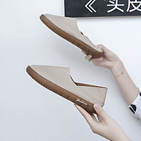 Giày lười bằng da phong cách cổ điển thanh lịch dành cho nữ