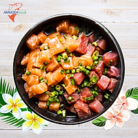 Mix Shoyu Poke_Cá ngừ & Cá hồi 500gr (hộp)