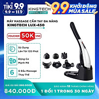 Máy Massage Cầm Tay Cao Cấp KINGTECH LUX450 - Hỗ Trợ Mát Xa Toàn Thân - Chuyên Sâu Vai Cổ, Chân, Lưng, Tay -Giảm Đau Mỏi Toàn Thân Cho Dân Văn Phòng, Gymer, Người Già, Người Lao Động Nặng - Món Quà Tuyệt Vời Cho Ông Bà, Bố Mẹ - Hàng Chính Hãng