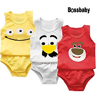 (KHUYẾN MÃI ) COMBO 3 ĐỒ bộ cho bé ( trai vá gái ) áo sát nach quần tam giác in hinh mặc hề mùa hề cho bé.