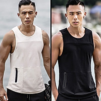 Áo Tập Gym 3 Lỗ Nam Tanktop Thun Lạnh Co Giãn 4C Thấm Hút Mồ Hôi