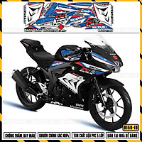 Tem Chế Xe Suzuki GSX R150 Mẫu HP4 | GSX R150-10 | Decal Rời Cắt Khuôn Sẵn Dễ Dán, Áp Dụng Xe Sơn Đỏ, Xanh, Đen, Trắng
