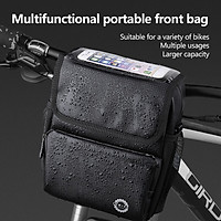 Touch Screen Bike Handlebar Bag Waterproof Bicycle Front Bag Road Mountain Bike Bag Bicycle Frame Bag Bike Pouch Cycling