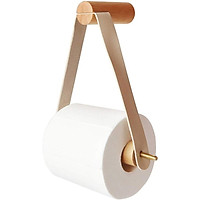 1Pcs Wooden Paper Towel Holder Square Punch Roll Paper Holder Toilet Paper holder Home Hotel Bathroom Decoration Supplies