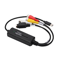 Bộ thiết bị quay video loại C 1 kênh Quay video Điện thoại di động Máy tính bảng Hiển thị sang máy tính Tv Bộ chuyển đổi máy tính Av Capture Card