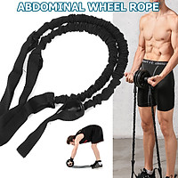 1 Pair Abdominal Wheel Pull Rope Auxiliary Elastic Tension Belt Slimming Fitness
