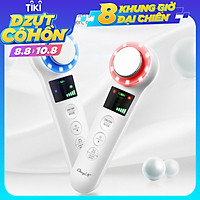 CkeyiN Máy Massage Mặt Nóng Lạnh Thiết Bị Chăm Sóc Da Rung EMS Với 4 Chế Độ Để Làm Sạch Thu Nhỏ Lỗ Chân Lông Loại Bỏ Nếp Nhăn Có Thể Sạc Lại