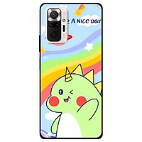 Ốp lưng dành cho Xiaomi Xiaomi Redmi Note 10 - Redmi Note 10 Pro - mẫu Khủng Long Xanh