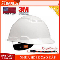 Mũ bảo hộ 3M H701R nón bảo hộ lao động cao cấp nhựa ABS siêu cứng, lồng nón điều chỉnh được độ cao chính hãng 3M