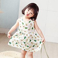 Váy cho bé gái, đầm bé gái lớn công chúa thời trang trẻ em lụa đũi mùa hè hàng QCCC loại đẹp mã HD001