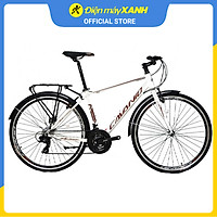 Xe đạp đường phố Touring Cavanio FOCUS 700C Trắng Nâu