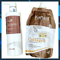 Combo gội ủ Collagen Karseell Maca siêu mượt cho tóc khô hư tổn 500ml