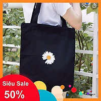 Túi tote hoa cúc vải bố đeo vai