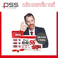 Dầu nhuyễn thể KRILL 56 cao cấp - Red Omega 3 công nghệ mới - liệu trình 2 tháng/ 2 hộp
