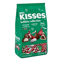 MẪU LỄ HỘI TÚI 907g SOCOLA SỮA & KEM HERSHEY'S, HUGS and KISSES Holiday Collection Assorted Milk Chocolate and Creme
