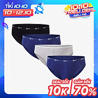 Combo 4 quần lót nam cạp 1cm sợi tre Bamboo tự nhiên mềm mịn thấm hút mồ hôi ( 3 Màu)
